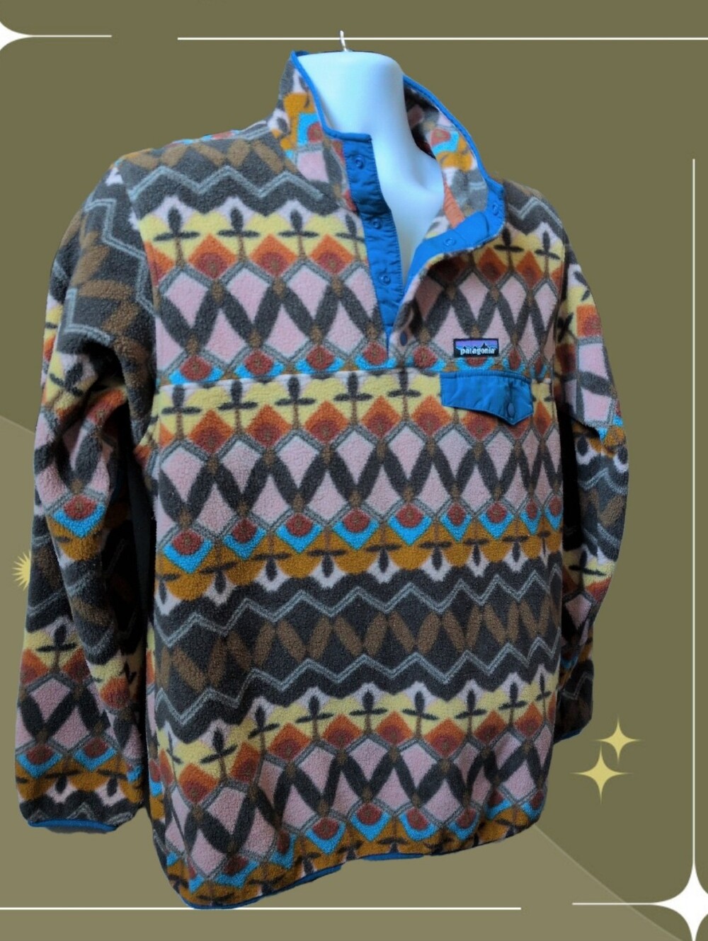 ✨Patagonia Lightweight Synchilla Snap-T Pullover companions big anthos size L